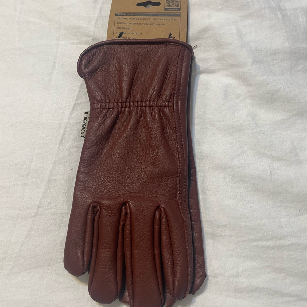 Brown Leather work Gloves